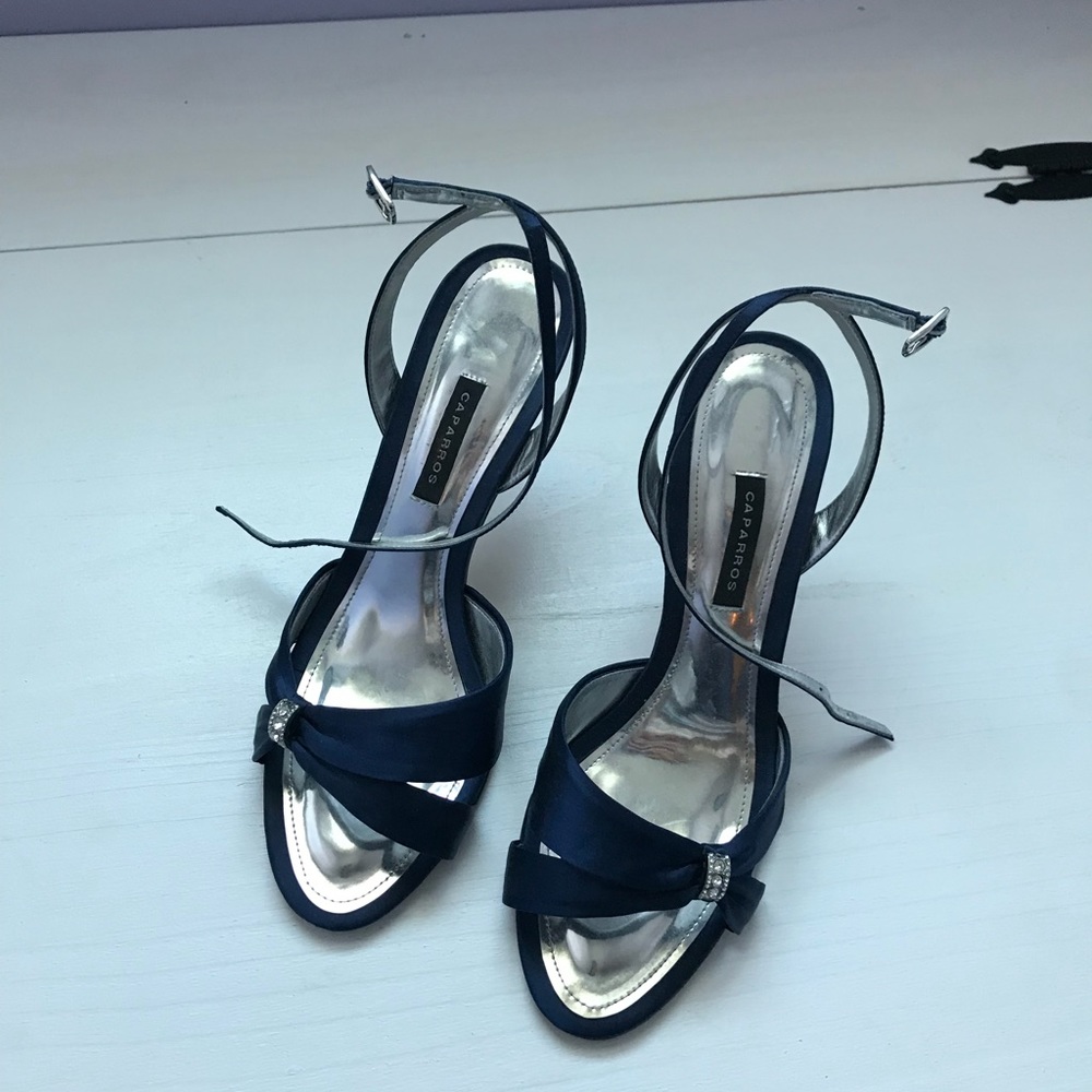 Caparros Navy Heels